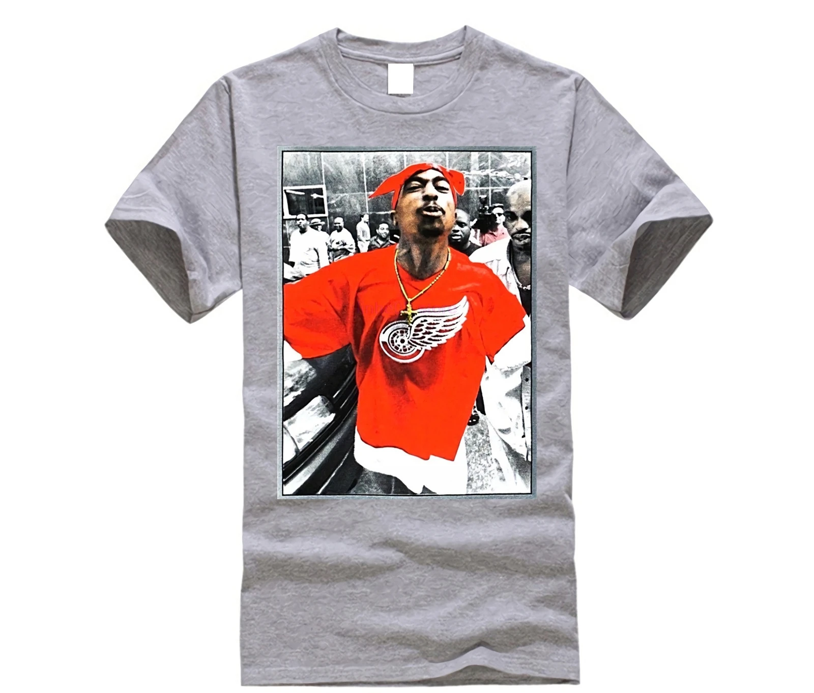 Summer Dress 2PAC TUPAC Hip Hop Rap Nice Swag Men T-Shirt 100% Short Sleeve  Cotton Printed Custom T shirt