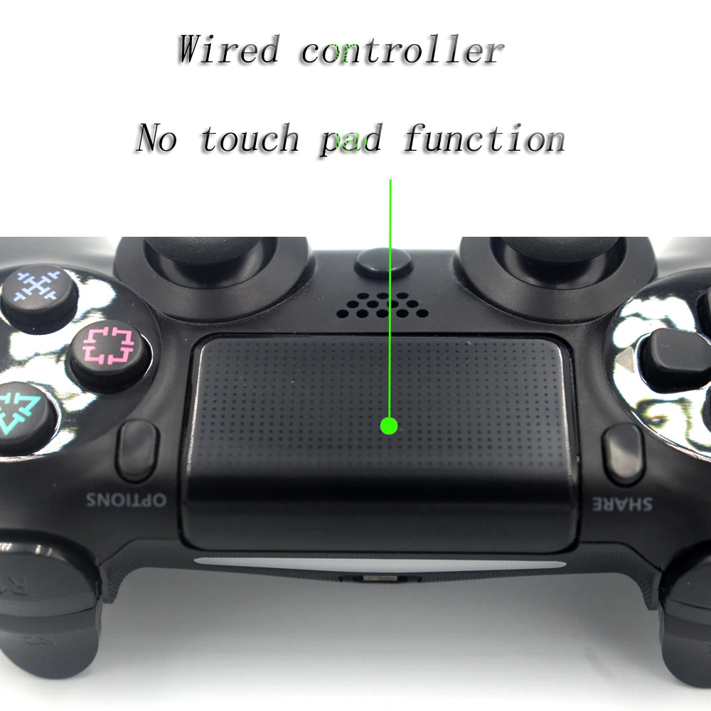JIE LI Wired PS4 Controller Bluetooth Gamepad For Sony PlayStation Dualshock 4  Vibration Joystick No battery No Headphone Jack