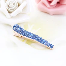 Grand Bling 1 Pieces Elegant Europe America Vintage Side Clip Full Crystal Hairpins Hair Jewelry Wholesale