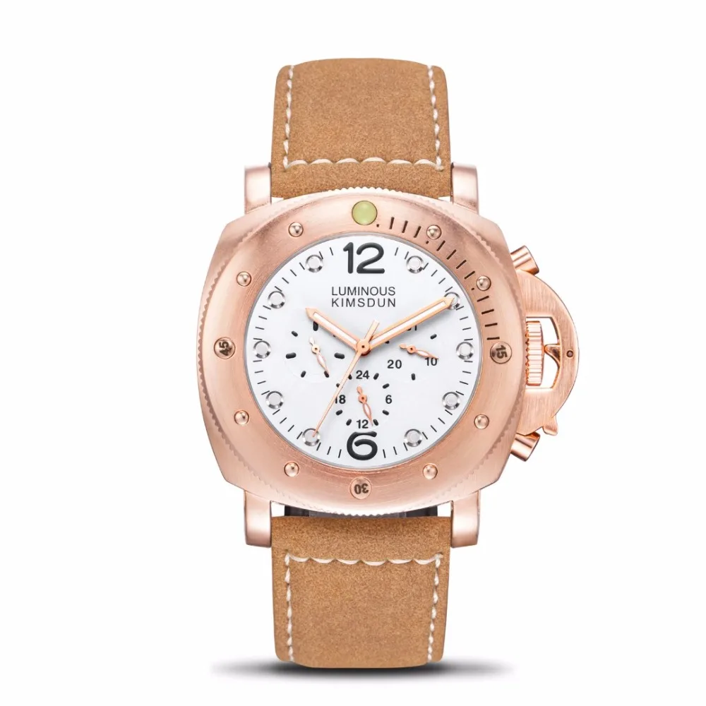 KIMSDUN العسكرية الرياضية الرجال الساعات Montre أوم الفاخرة التلقائي ساعات آلية الرجال جميع سوبديالس العمل للماء Clcok