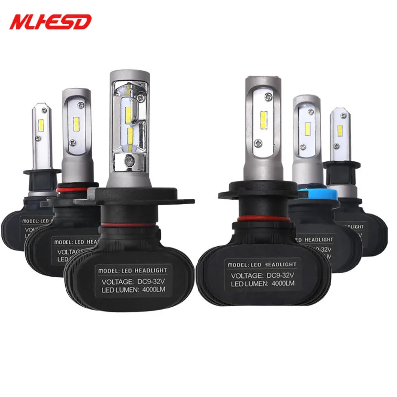 

2Pcs H4 LED H7 H11 H8 9006 HB4 H1 H3 HB3 H9 H27 Car Headlight Bulbs LED Lamp with Philips Chip 8000LM Auto Fog Lights 6500K 12V