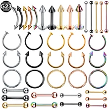 1 шт., титановые пирсинг для носа, пирсинг ушей, спиральная раковина, Daith, кольцо, шпильки для ушей, кольца для губ, Промышленные Штанги, пирсинг языка
