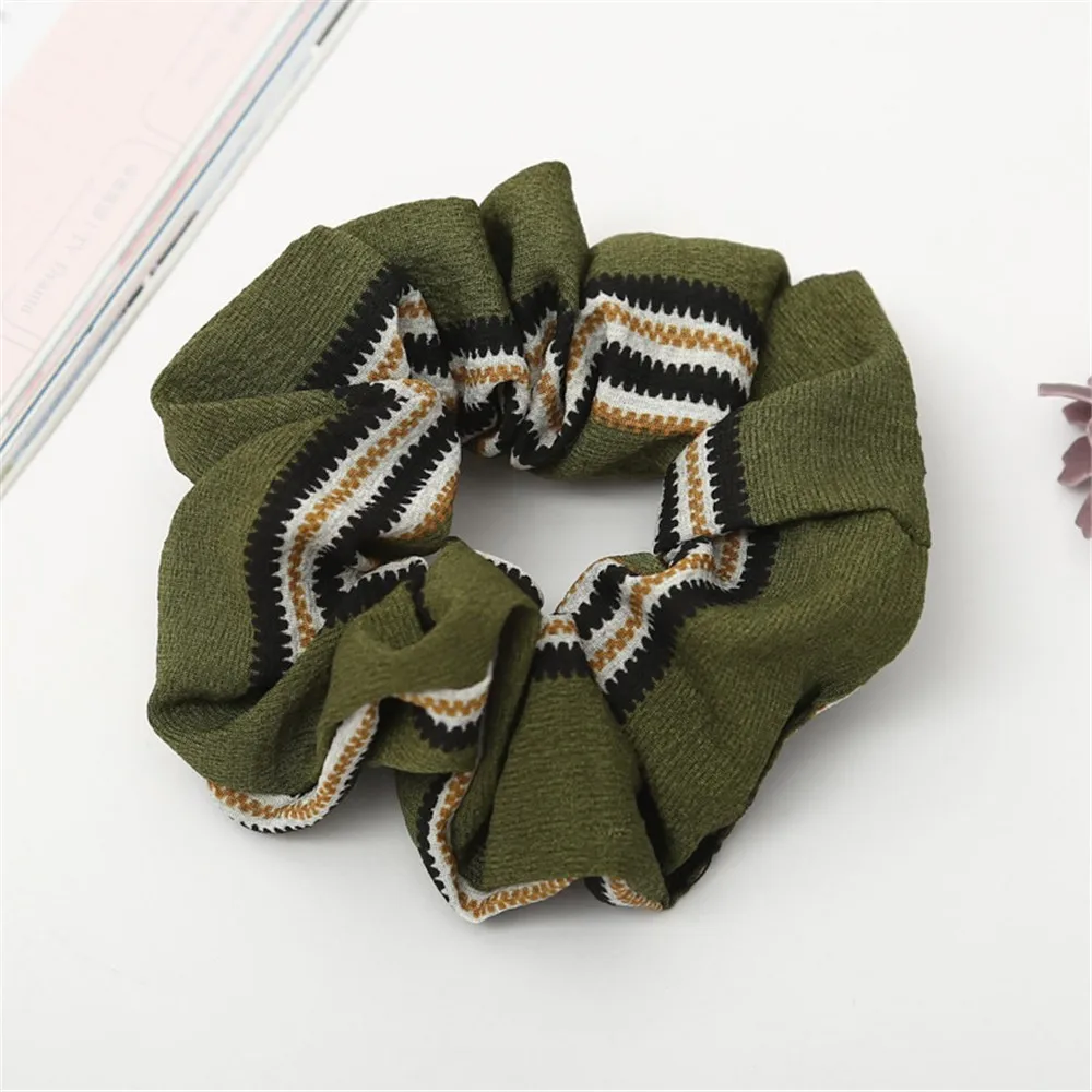 

New Women Elastic Hair Rope Ring Tie Scrunchie Ponytail Holder Hair Band simple Headband chouchou cheveux femme#yl