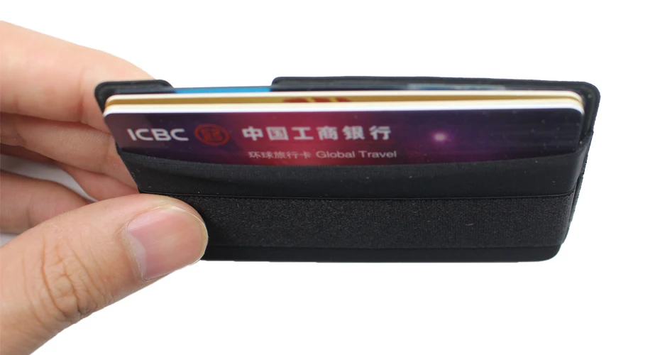 Эластичный лайкровый Чехол-бумажник для сотового телефона, кредитный ID держатель для карт, карман на 3 м бумажный держатель для карт s