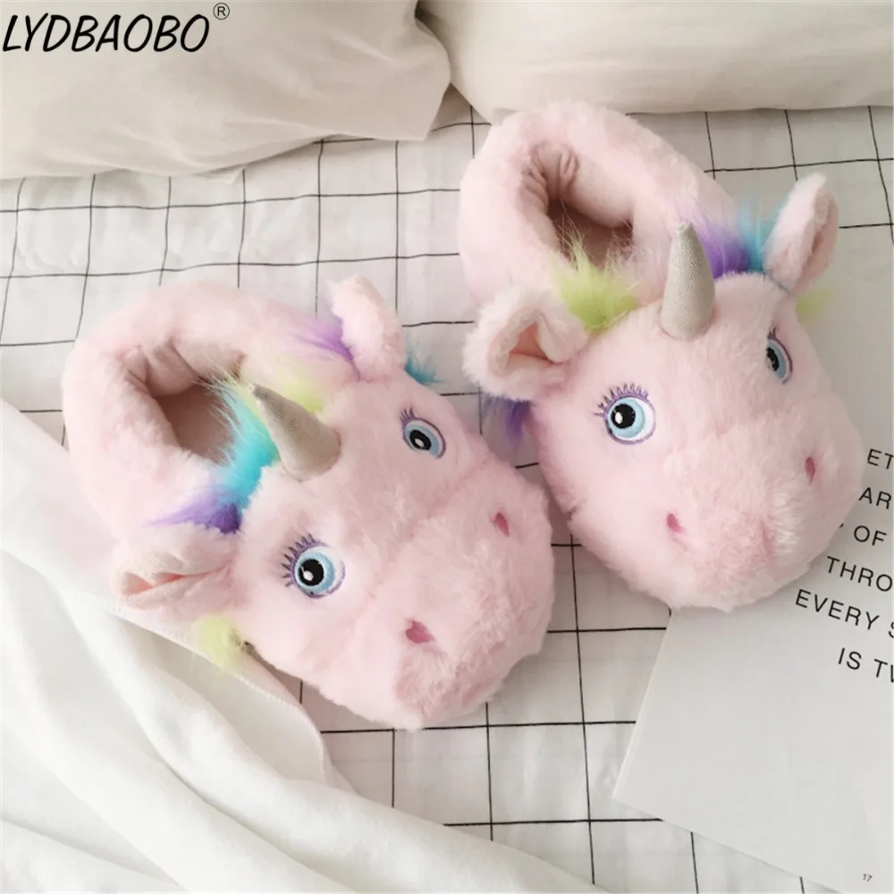 Новинка милая детская плюшевая игрушка лошадь с животными хлопковые тапочки