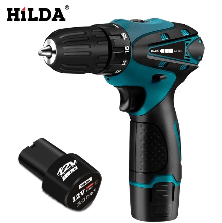 

12V Household Electric Screwdriver Cordless Electric Mini Drill Lithium-Ion Battery Electric Drill Two-speed Power Tools