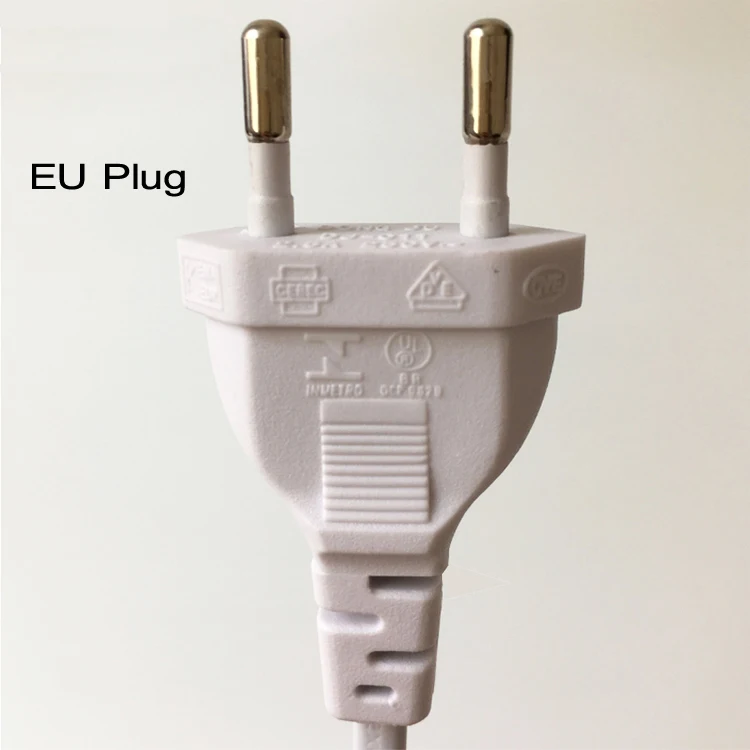 2 шт./упак.) 1,2 метров шнур питания ЕС штекер кабель с переключателем максимальный ток 2.5A для внутреннего освещения и электроприборов