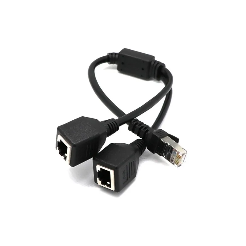Разветвитель для сетей Ethernet с 1 на 2 разъемами LAN и RJ45|network rj45|lan ethernetnetwork splitter rj45 |
