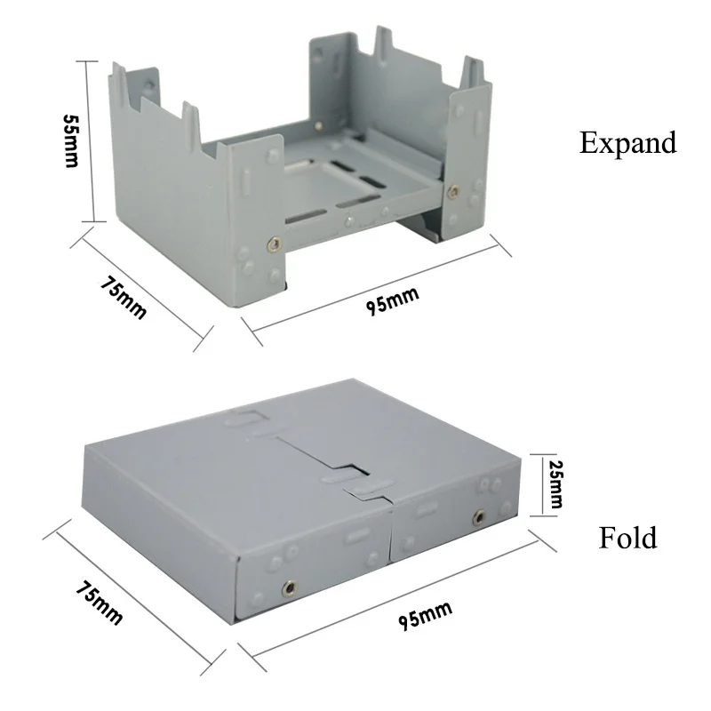 Складной мини карманный портативный кемпинг складной спиртовой печи из нержавеющей стали легкий открытый повара
