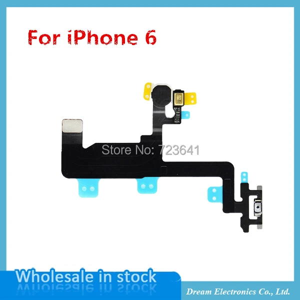 

MXHOBIC 10pcs/lot Power Flex Cable for iPhone 6 6G 4.7" Switch On Off Sensor Proximity Ribbon Replacement parts free shipping