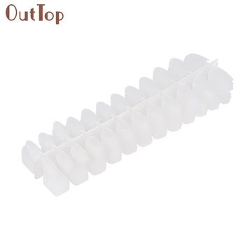 

U 288Pcs Matte Slim French Acrylic UV Gel False Fingernail Full Nail Manicure Tips FEB21
