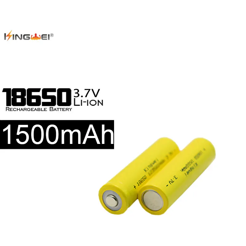 Kingwei 10 шт. IC + R18650 1500 мАч аккумуляторная батарея 3 7 В литий ионный аккумулятор для