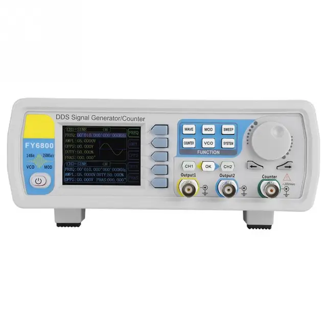 Special Offers New AC100-240V FY6800 Signal Generator Double Channel DDS Function Arbitrary Waveform Signal Generator Oscilloscope Accessories