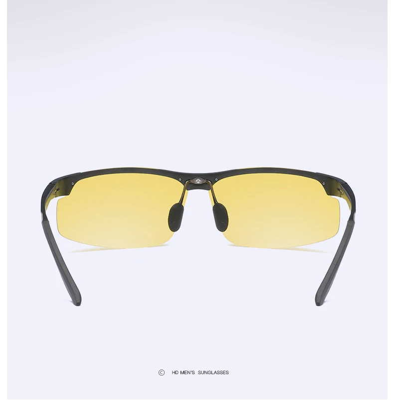 YSO очки ночного видения мужские алюминиевые магниевые поляризованные очки ночного видения для вождения автомобиля антибликовые очки 8003