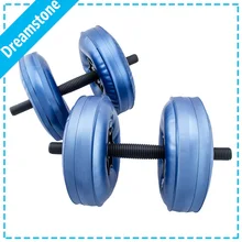 free shipping body building adjustable water dumbbell safe female dumbbell Water-filled lose weight dumbbell portable equipment