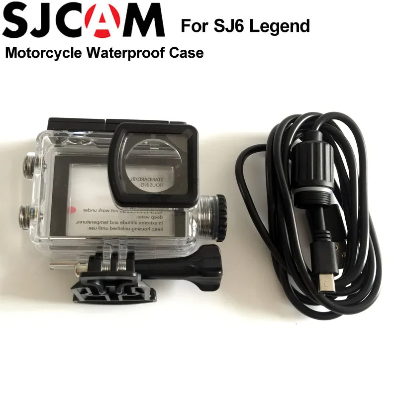 SJCAM SJ6 Легенда мотоцикл Водонепроницаемый чехол Корпус с USB кабелем для SJCAM SJ6 Legned Экшн камеры аксессуары cam