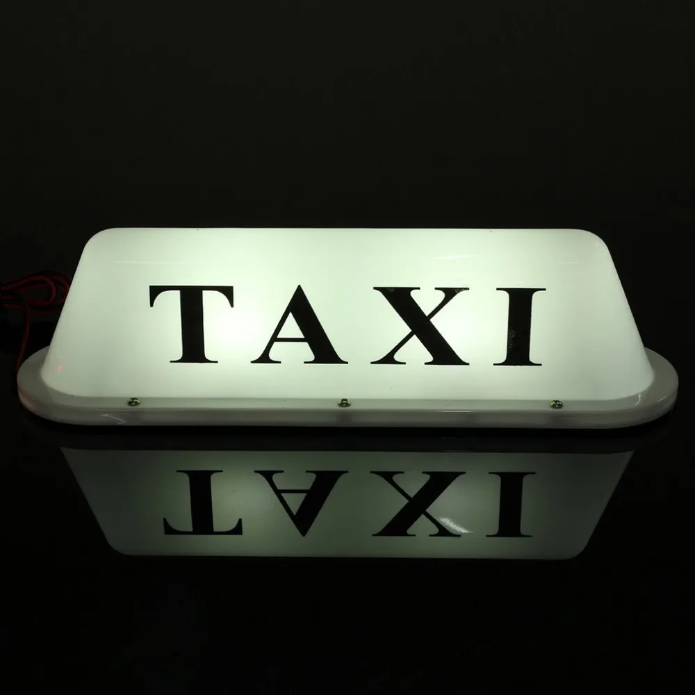 

12V Car Truck Taxi Cab Sign Roof Dome LED Light Lamp Shell Magnetic Base with Cigarette Lighter Socket Cable Length 100cm