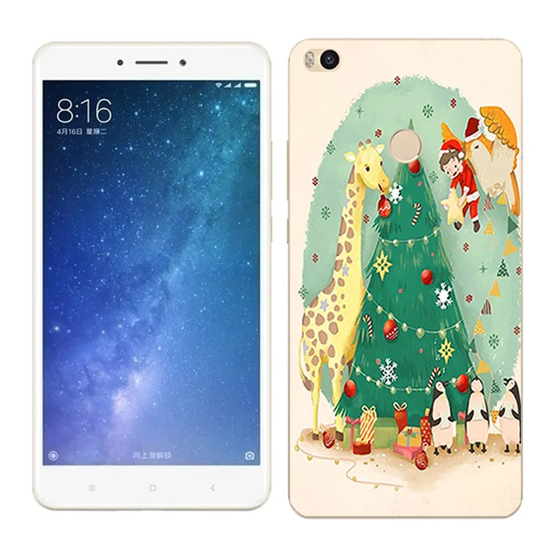 Чехол s для Xiaomi Mi Max2, мягкий силиконовый чехол для Xiaomi Mi Max 2 X'mas Day, окрашенный чехол для телефона xiomi Mi Max 2, Fundas - Цвет: 29