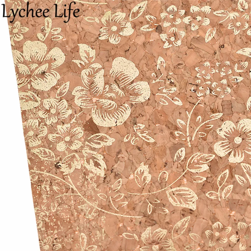 Lychee Life A4 мягкий пробковый материал, красочный цветочный принт, 29x21 см, ткань, сделай сам, ручная работа, для домашнего шитья, одежда, текстиль, принадлежности