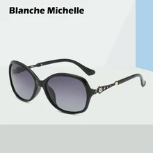 Blanche Michel, высококачественные поляризованные солнцезащитные очки для женщин, квадратная оправа, UV400, солнцезащитные очки для женщин, Ретро стиль, gafas de sol