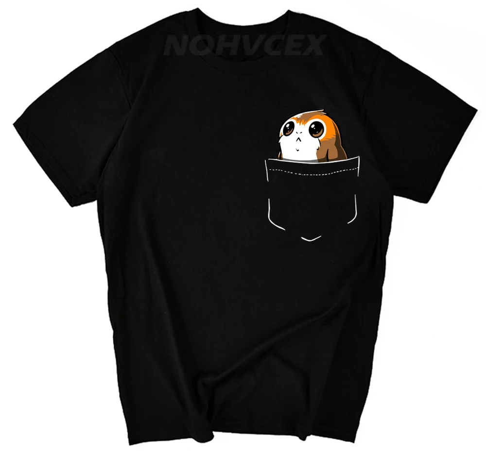 

Star Wars T Shirt Men/Women Cotton porg Tees Short Sleeves