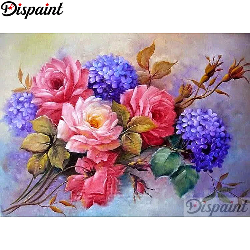 

Dispaint Full Square/Round Drill 5D DIY Diamond Painting "Flower Rose scener" 3D Embroidery Cross Stitch Home Decor Gift A12972