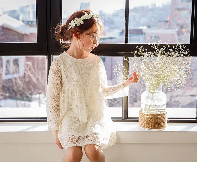 Party Big Girls Dresses Size10 12 8 6 4 2 Long Sleeve Baby Girls Clothes Spring Autumn Lace White Kid Dress Clothing 2019 New 2 3  4 5 6 7 8 9 10 11 12 13 14 15 years big baby  toddler   flower girl lace dresses girls princess dresses.jpg