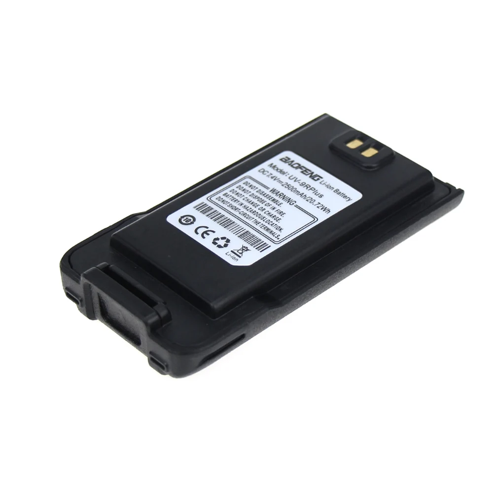 Günstige 100% Original Wasserdichte Baofeng UV 9R Plus Walkie Talkie Batterie 7,4 V 2500mAh Li Ion Akku Für Baofeng UV 9R Plus