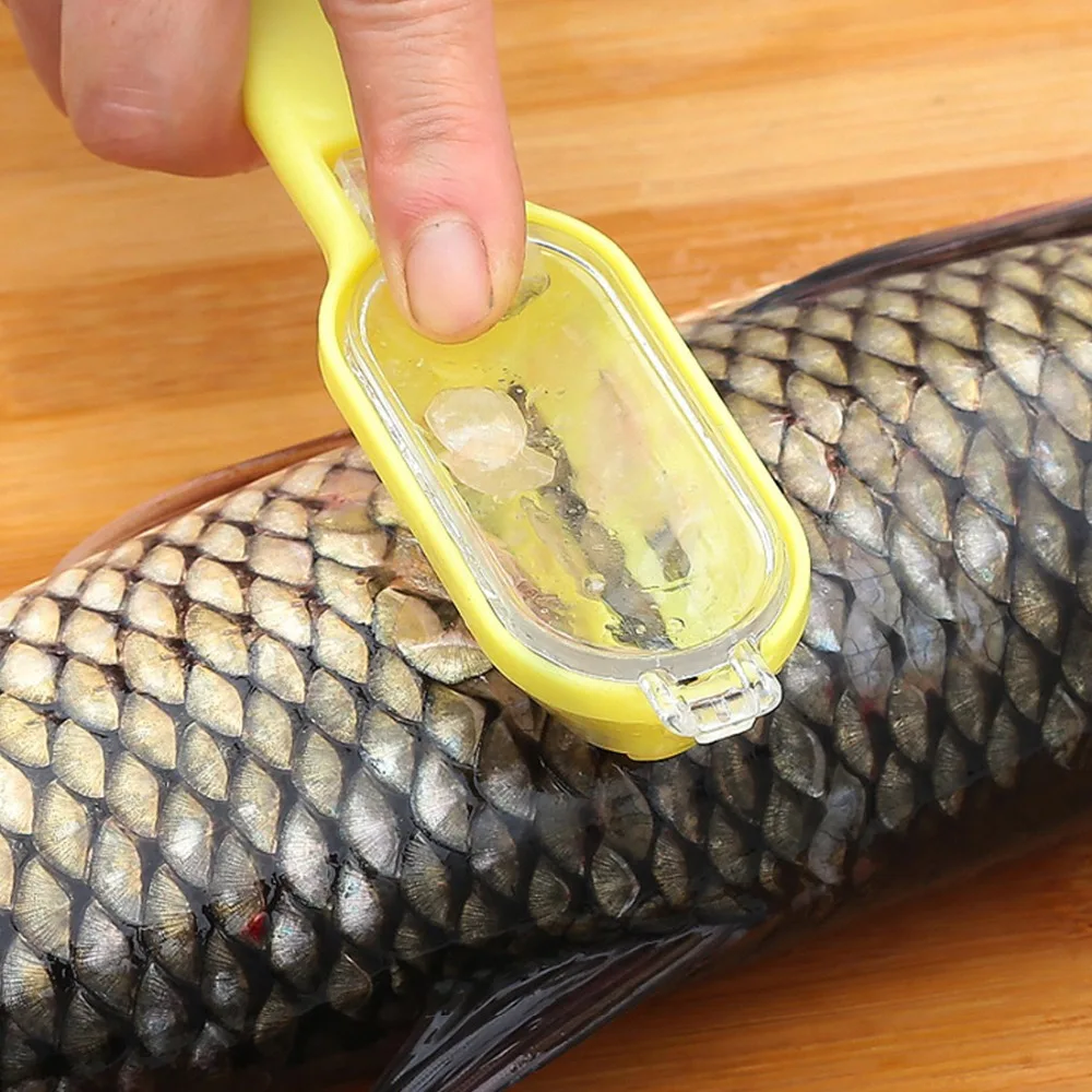 1 шт. пластиковая щетка для рыбьей кожи, щетка для рыбной чешуи, быстрое удаление, удобные и практичные кухонные инструменты для очистки рыбной чешуи