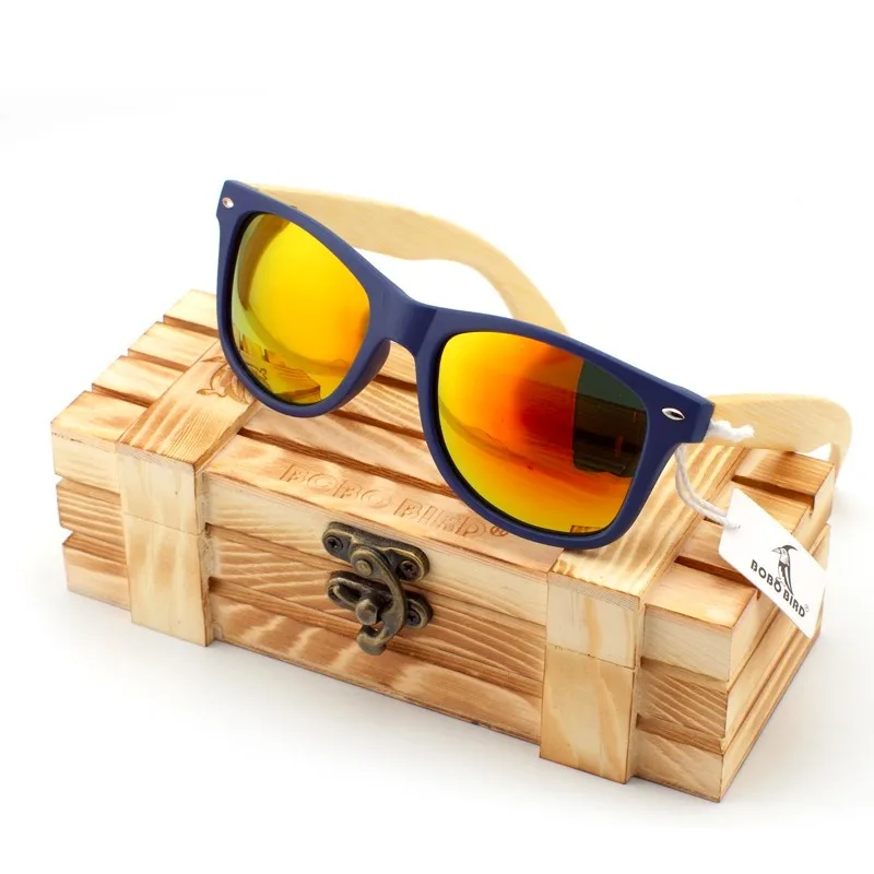 BOBO BIRD новые женские Модные поляризованные бамбуковые деревянные солнцезащитные очки с покрытием в розницу деревянный ящик крутые пляжные солнцезащитные очки CG005-C - Цвет линз: CG005e-yellow lens