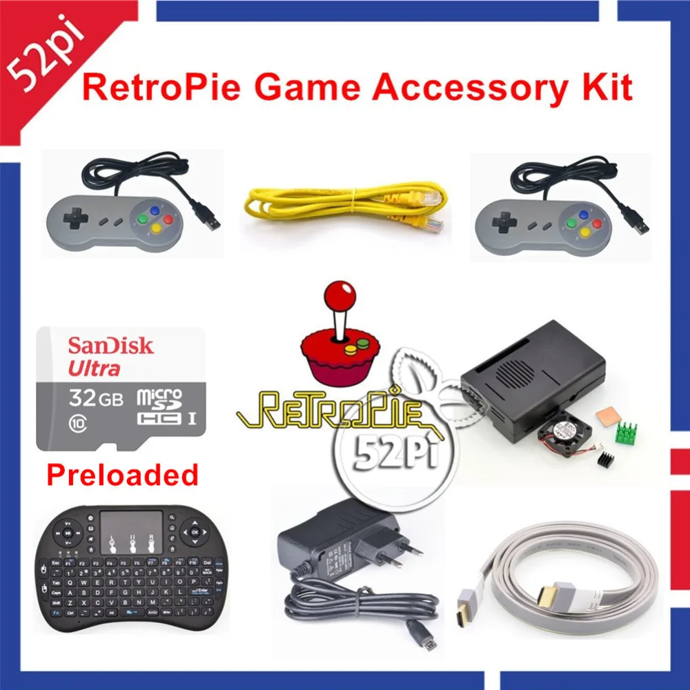 Raspberry Pi 3 Model B 32GB Preloaded RetroPie Game 