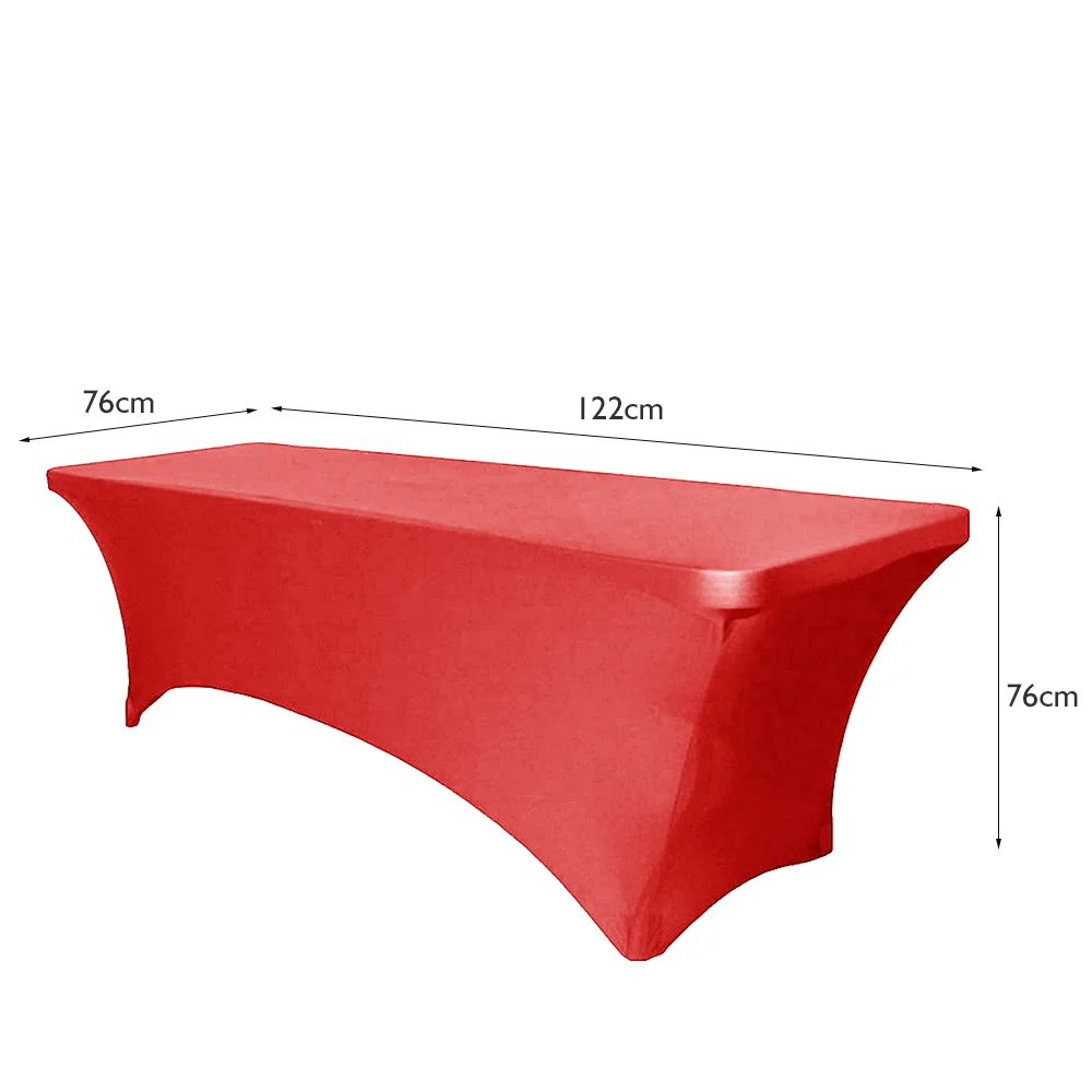 تمتد سماط دنة البوليستر غطاء الطاولة صالح لحفل زفاف فندق المنزل الديكور اجتماع مستطيلة 4Ft/6Ft/8F