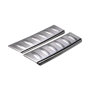 

For Jaguar F-Pace f pace X761 2016 2017 Stainless steel Inner Rear Bumper Guard Plate Cover Trim 2pcs