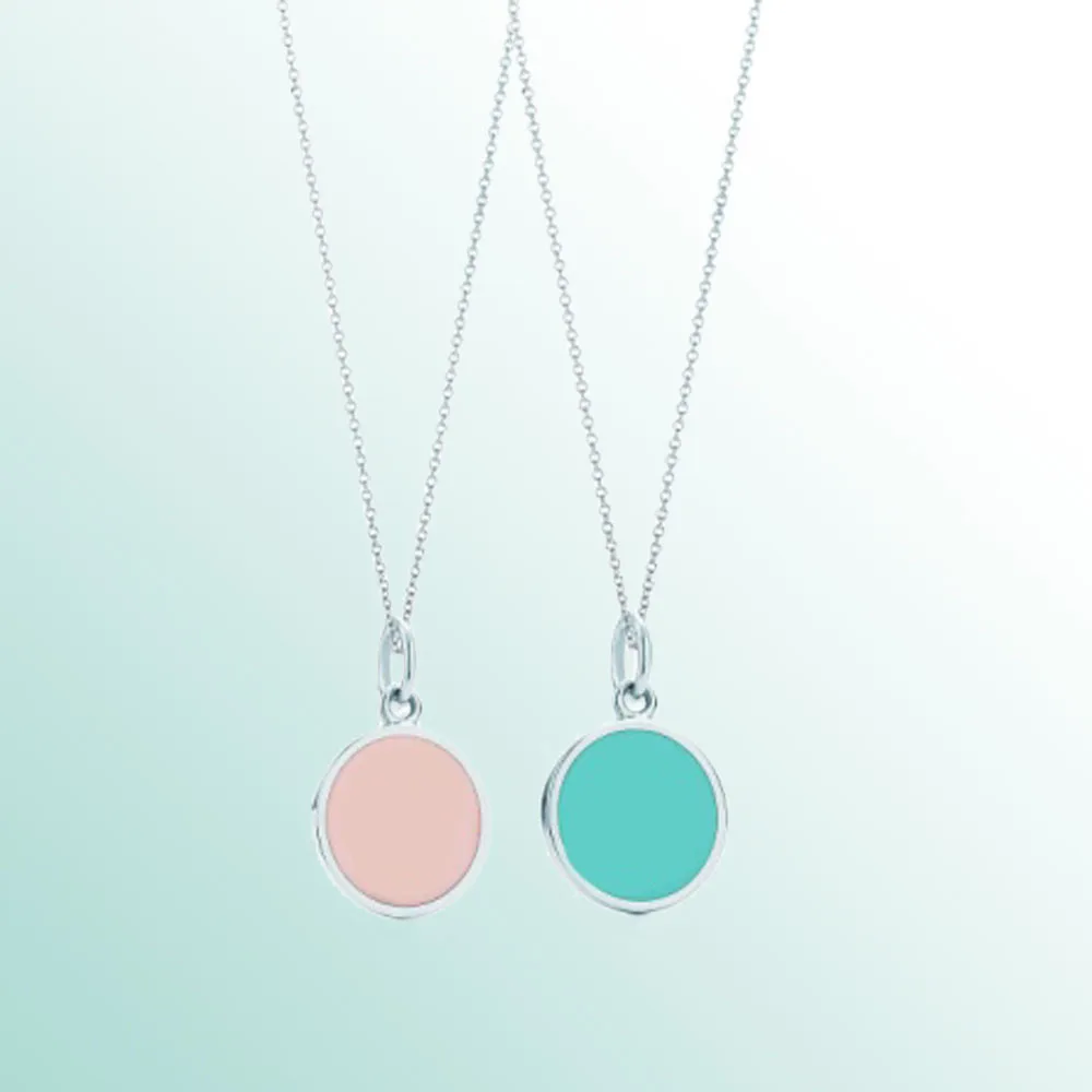 

Wintion tiff Round necklace Original 100% 925 Sterling Silver Women Free Shipping Jewelry High-end Quality Gift