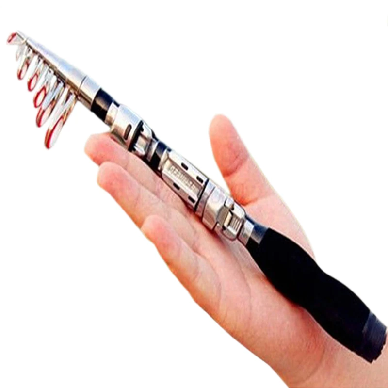 

Mini Portable Telescopic Fishing Rod Spinning Carbon Fish Hand Fishing Tackle Sea Rod Fishing Pole Tools Drop Shipping