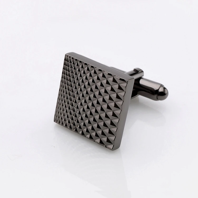 Square Black Cufflinks Detail (6)