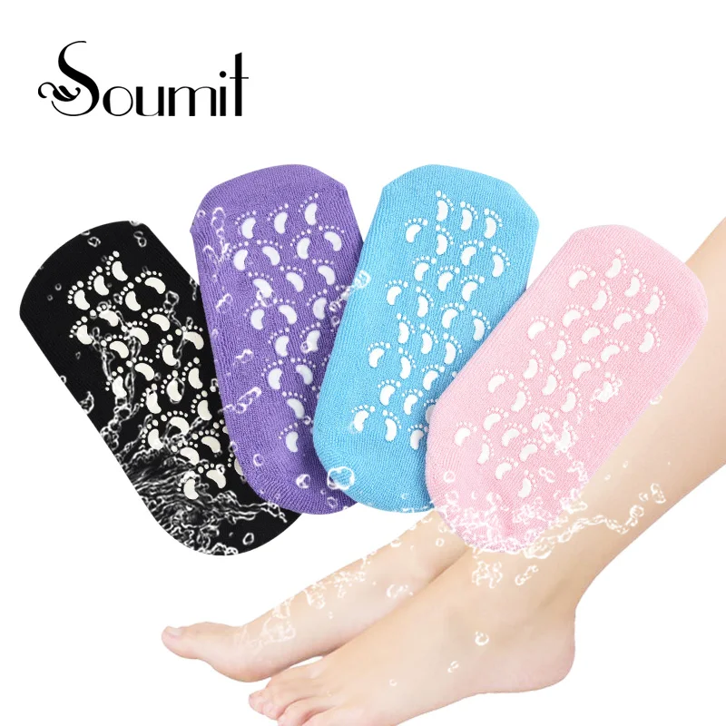 Silicone Gel SPA Socks Men Women Winter Moisturizing Feet Care Anti