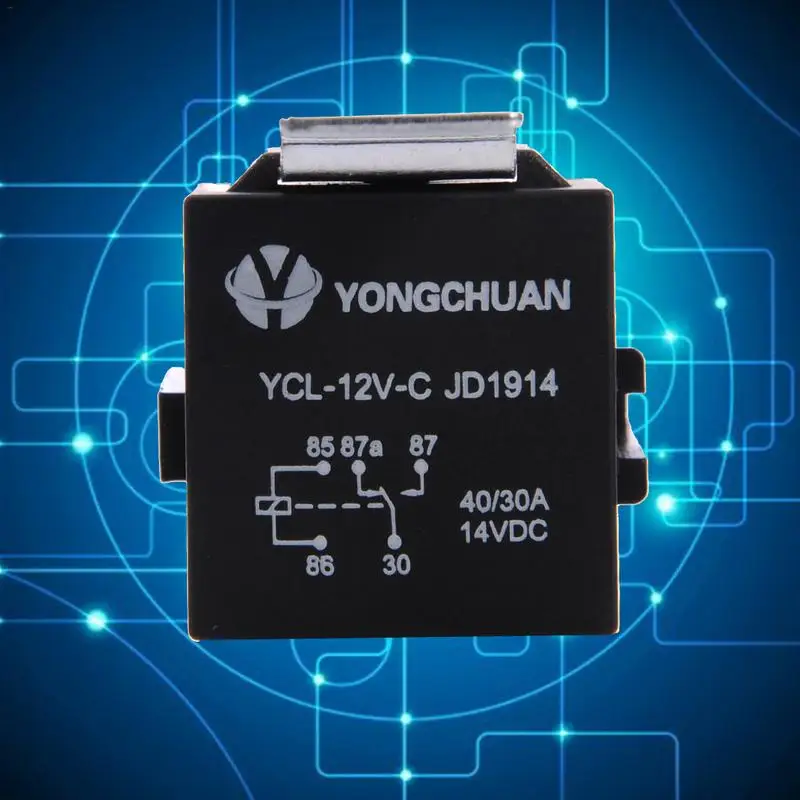 SPDT 5 Pin Wire автомобильные реле гнезда DC 12 V Volt 40A AMP YCL 12V C JD1914 для автомобиля
