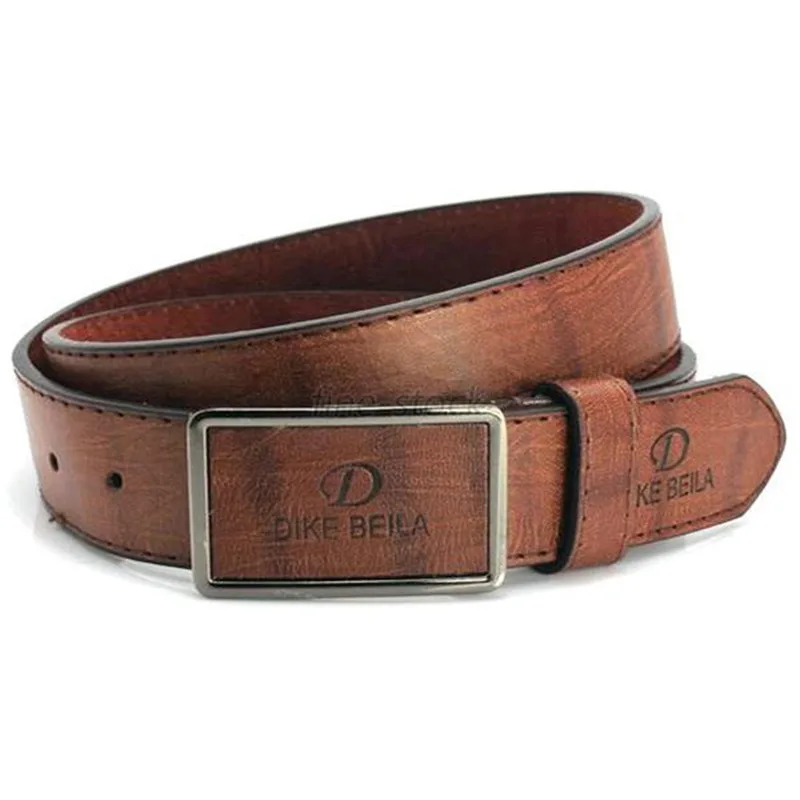 Men Waistband Luxury Leather Automatic Buckle Belt Casual Waist Strap Belts