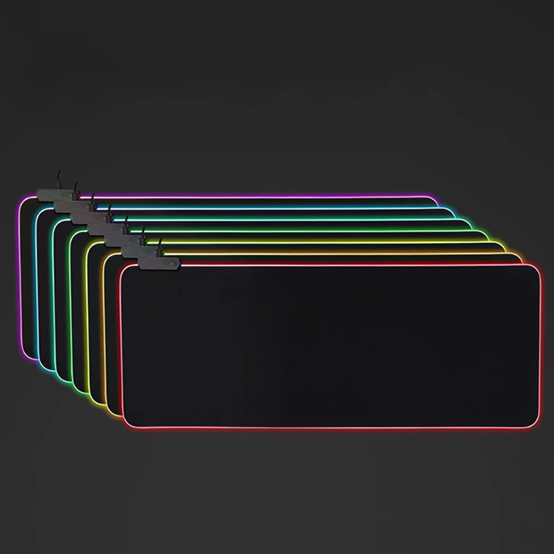 Очень большой коврик для мыши 790*300*4 мм 7 цветов RGB игр нескользящий натуральный