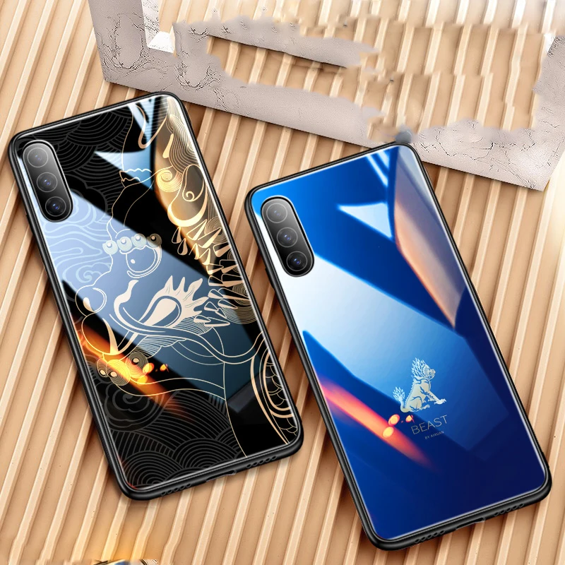 Чехлы для Xiaomi Mi 9 SE чехол из закаленного стекла с защитой от ударов HD Рисунок