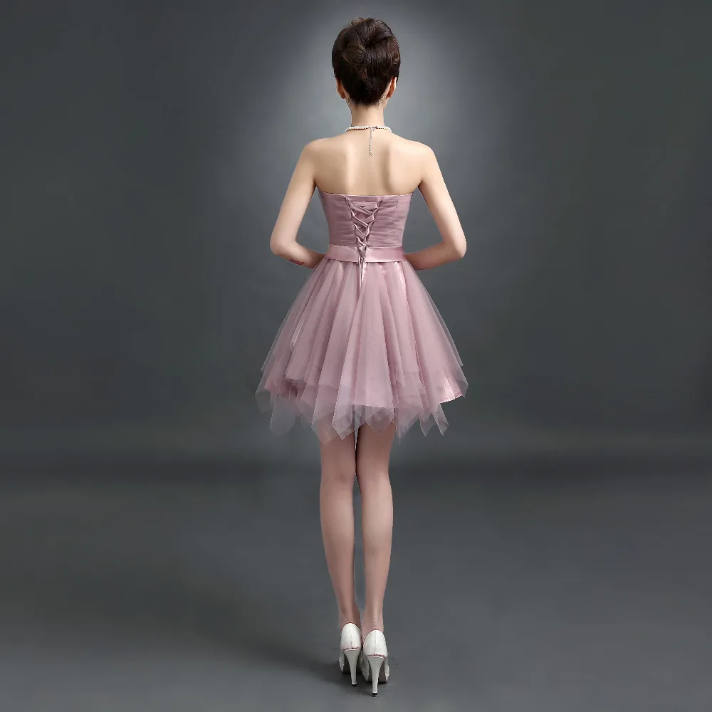 Женское короткое вечернее платье с открытой спиной и кружевом 10 цветов|prom dresses