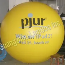 2 метров Диаметр желтый надувной гелий мяч с вашим логотипом для события/ADERTISEMENT/