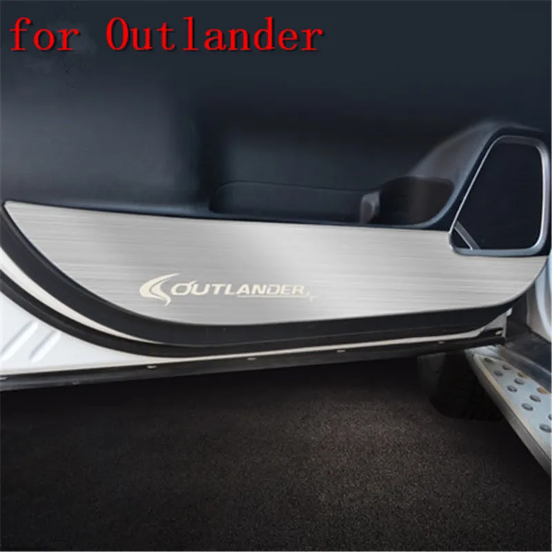 

Car interior door stainless steel anti-play mat for Mitsubishi Outlander 2013 -2018 Car-styling