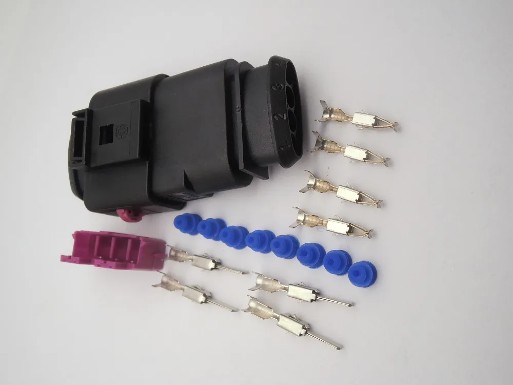10 комплектов 4Pin 1J0973724 648245 1 3 5 мм штекер и гнездо автомобиля разъем катушки