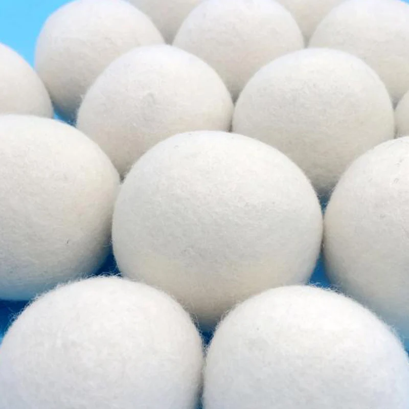 1-8 см белые фетровые шарики бусины из шерсти для поделок игрушки для рукоделия фетровые помпоны шерсть-ровинг уменьшают электростатику одежды сухой шар