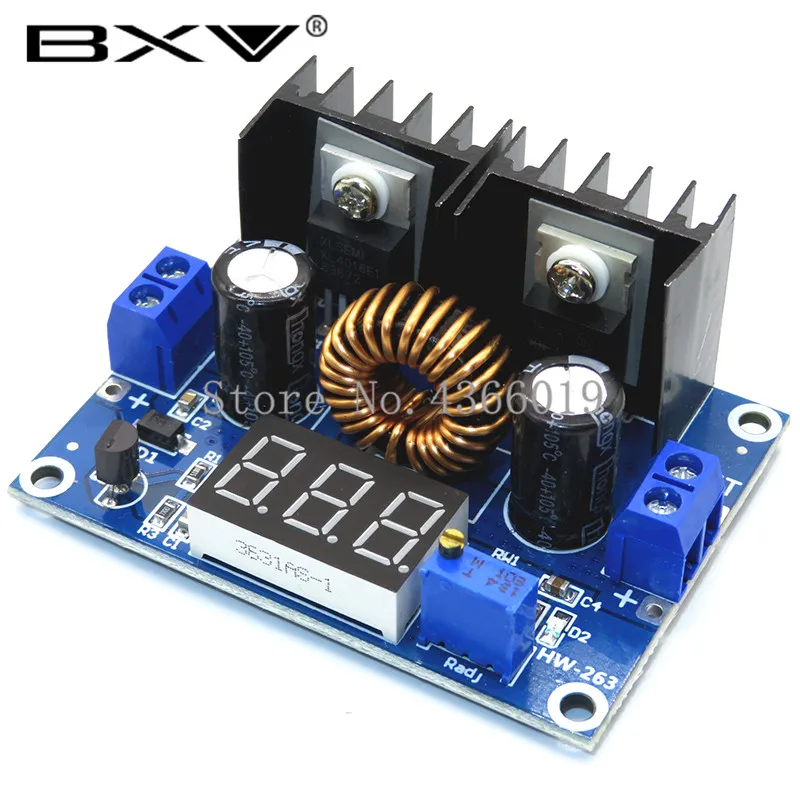 XH-M404 DC 4-40V 8A 200W Voltage Regulator Module Digital PWM Adjustabl DC-DC Step Down Voltage Regulator DC XL4016E1