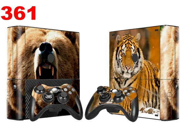 OSTSTICKER Bear And Tiger For Microsoft 360 E For Microsoft xbox 360 E Sticker Skin Sticker For Xbox 360 E Decal free shipping OSTSTICKER Bear And Tiger For Microsoft 360 E For Microsoft xbox 360 E Sticker Skin Sticker For Xbox 360 E Decal free shipping