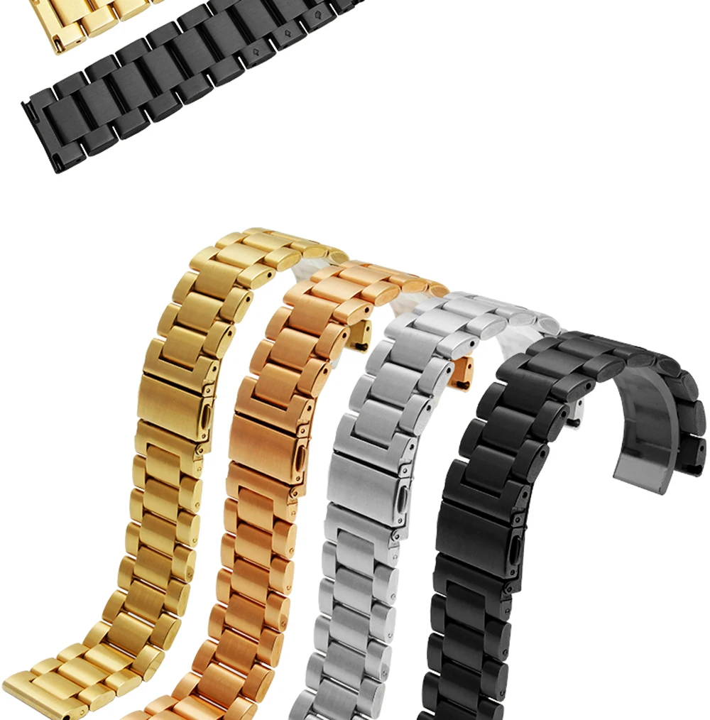 PEIYI для Tic Watch C2, сменный ремешок из нержавеющей стали, ремешок на запястье 20 мм/22 мм, ремешок на запястье для Ticwatch 2/E
