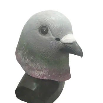 

New Halloween Cosplay Full Head Adult Size Animal Latex Pigeon Bird Mask